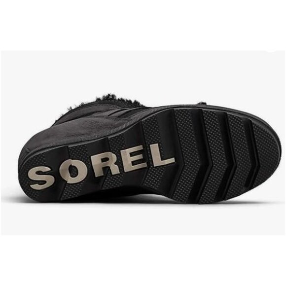 Sorel Joan Of Arctic Wedge II Cozy Black Waterproof Winter Boots Sz 9.5 - Picture 11 of 14